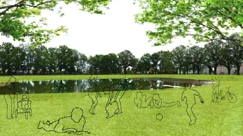 Obnova území kolem rybníku Škorna