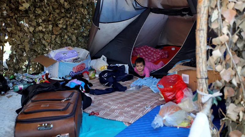 Uprchlíci na srbsko-maďarském pomezí