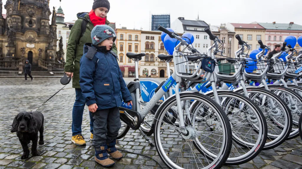 Sdílená kola společnosti nextbike v Olomouci