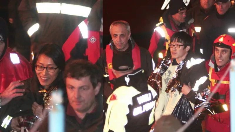 Zachráněný jihokorejský pár