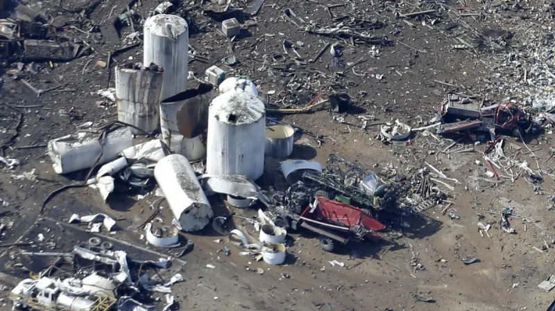 Následky exploze ve Westu