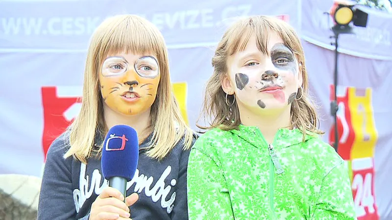 Děti si mohly vyzkoušet práci reportéra