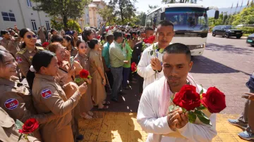Kambodžští vojáci propuštění z thajského zajetí (31. prosince 2025)