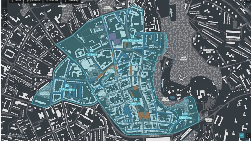 Nové parkovací zóny v Jihlavě