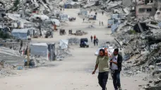 Palestinci evakuující sever Pásma Gazy, 22. květen 2025