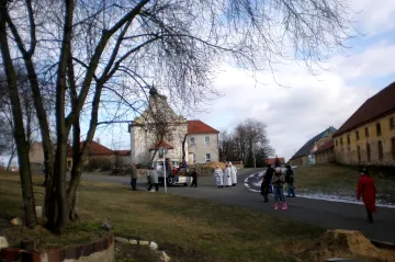 Postup oprav a zpřístupnění  kostela sv. Antonína Paduánského v Košticích