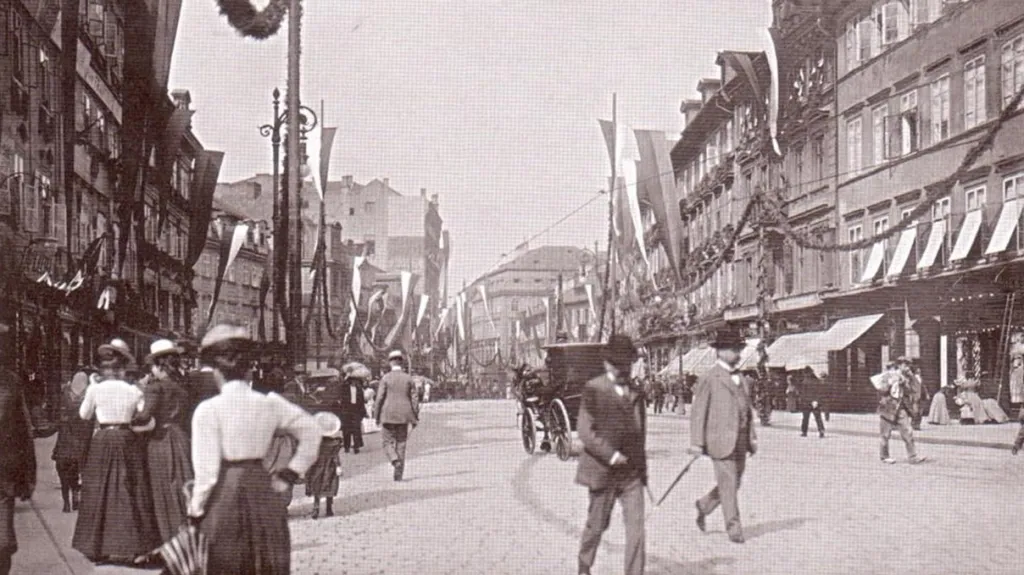Ferdinandova (Národní třída) v roce 1907
