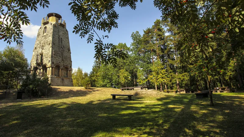 Bismarckova rozhledna na Zelené hoře u Chebu