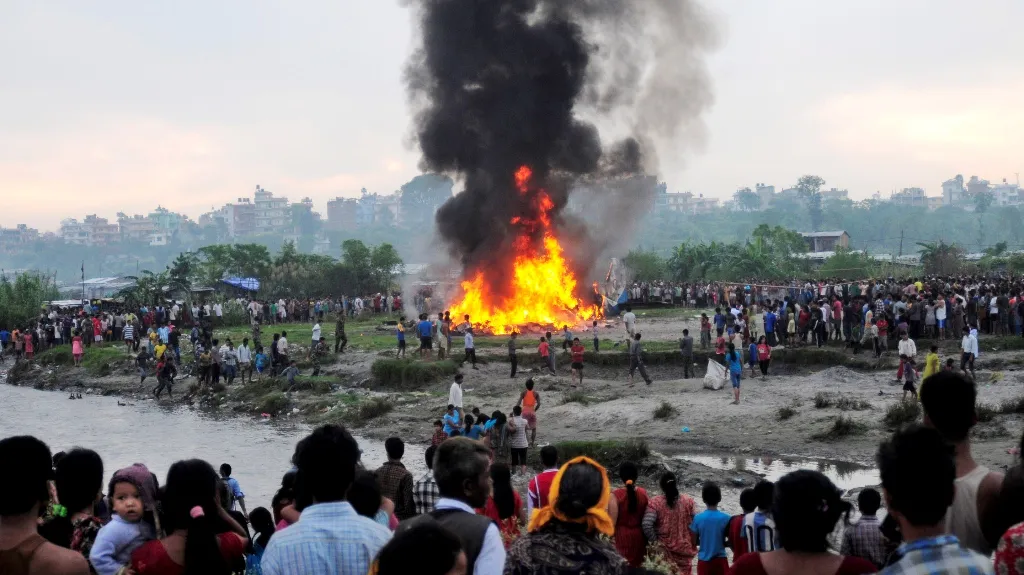 Zřícené letadlo v Káthmándú