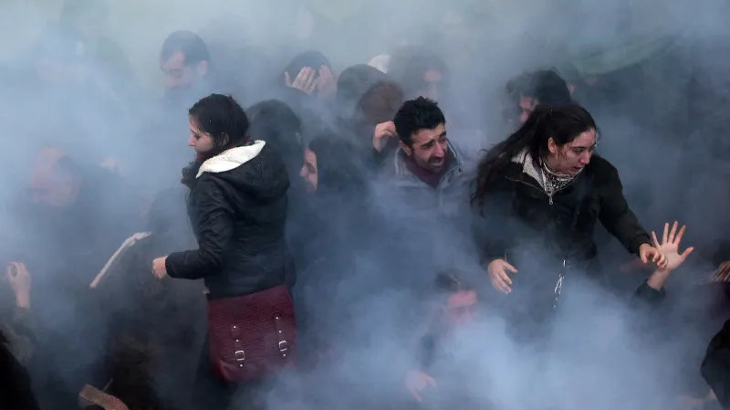 Zásah turecké policie proti demonstrantům
