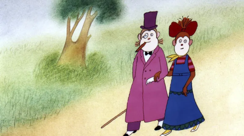 Ilustrace Adolfa Borna ke knize Miloše Macourka: Žofka