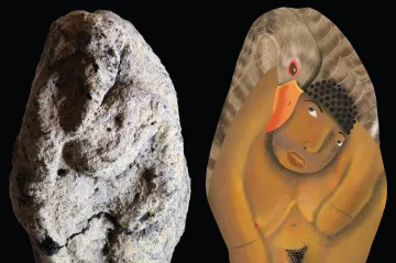 V ženě s husou archeologové našli nejstarší doklad o vztahu lidí a zvířat