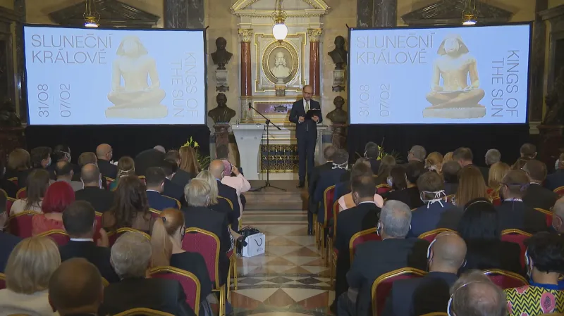 Slavnostní zahájení výstavy Sluneční králové v Národním muzeu