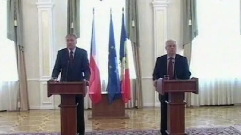 Mirek Topolánek a Vladimir Voronin