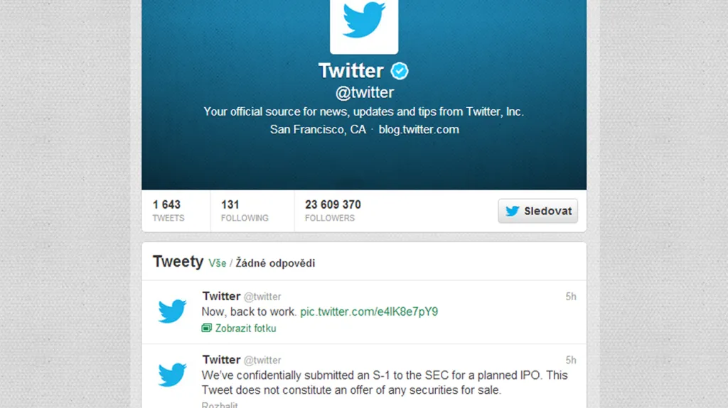 Twitter jde na burzu