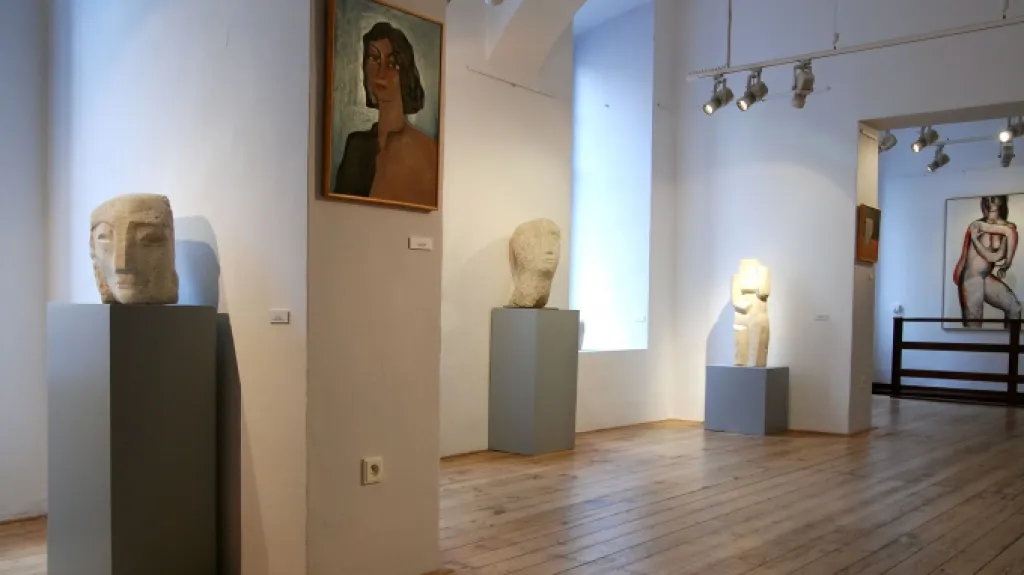 Z výstavy Miloslava Chlupáče v Galerii U Betlémské kaple