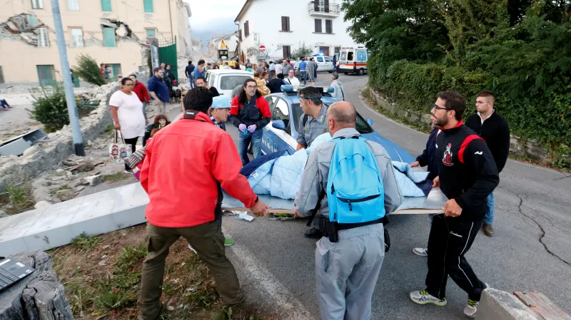 Zemětřesení ve střední Itálii mělo hodnotu přes 6 stupňů