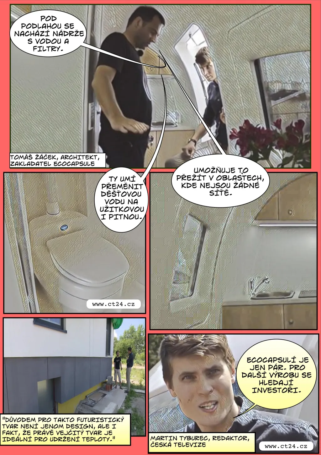 Komiks: Energeticky soběstačné domy