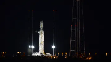 Raketa Antares před startem