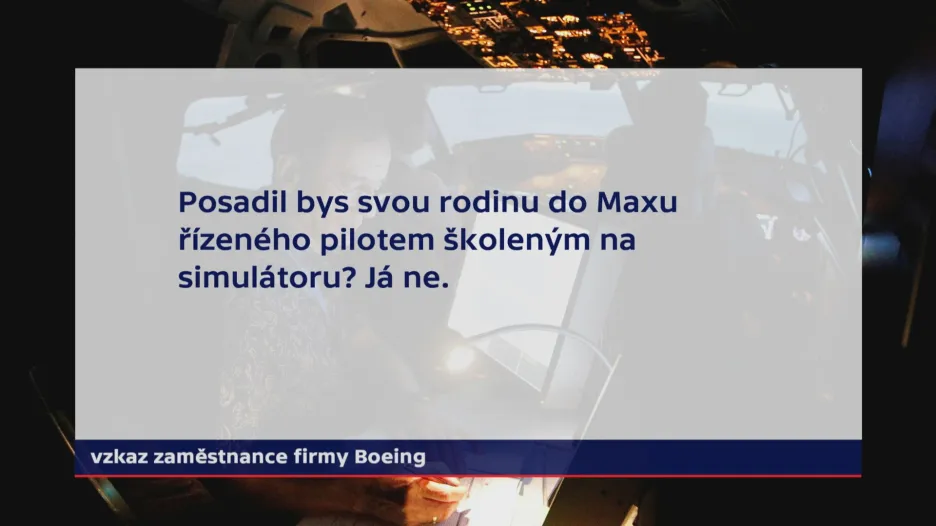 Vzkaz zaměstnance firmy Boeing