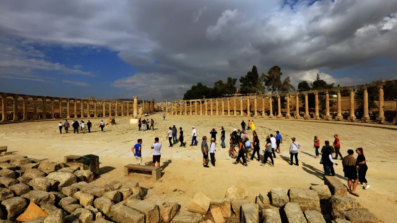 Římské památky ve městě Džaraš