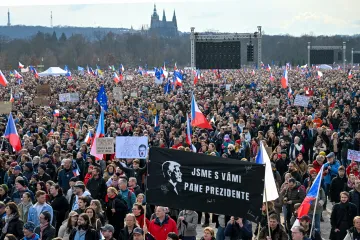 Na demonstraci na pražské Letné promluvili zástupci kultury či vědy