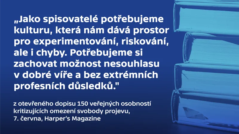 Signatáři dopisu jsou například spisovatelé Ian McEwan a Margaret Atwoodová nebo lingvista Noam Chomsky