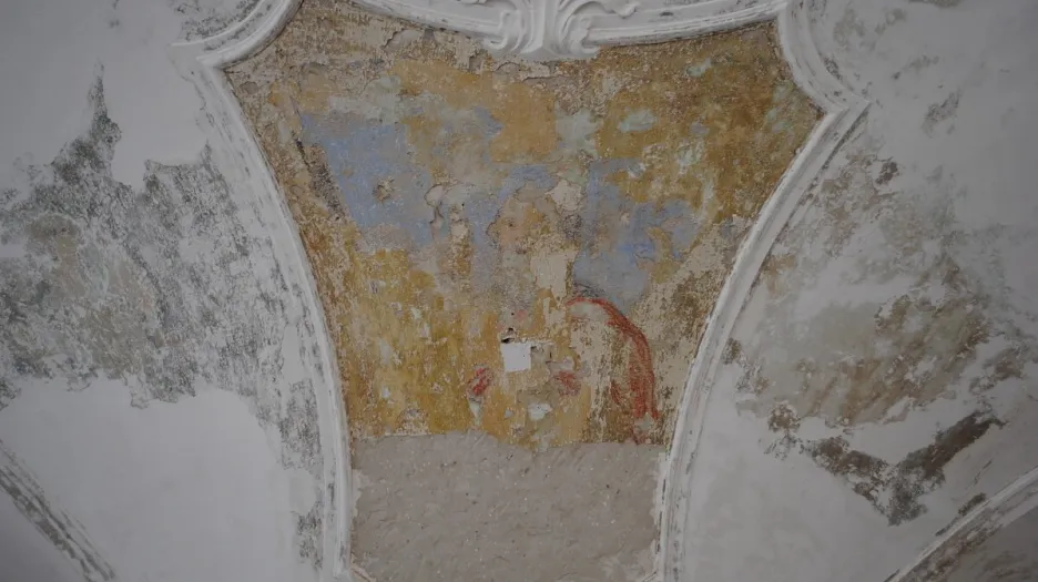 Odhalené fresky na zámku ve Valašském Meziříčí