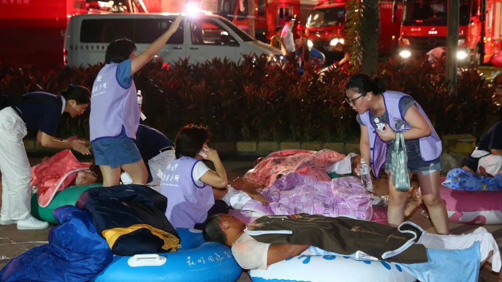 Zranění po explozi v tchajwanském akvaparku