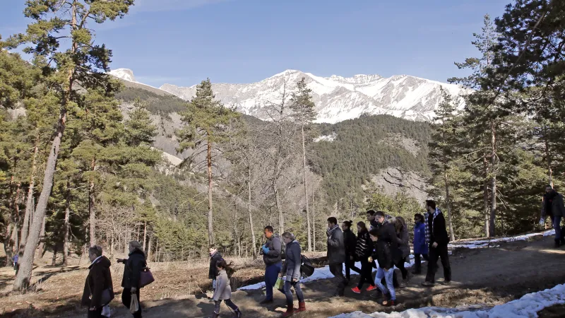 Vzpomínková akce k prvnímu výročí po havárii ve francouzských Alpách