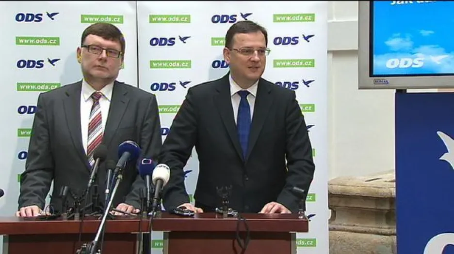 Brífink ODS k rozpočtovému určení daní