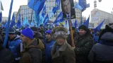 Demonstrace na podporu Viktora Janukovyče