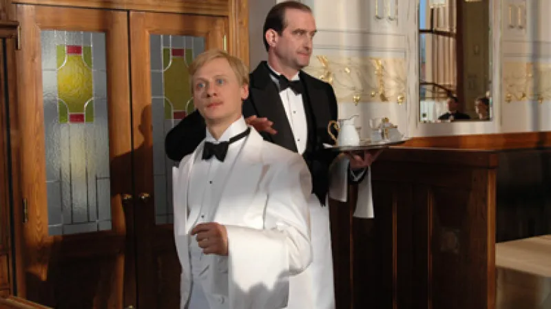 Ivan Barnev a Jaromír Dulava při natáčení filmu