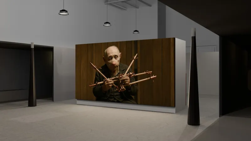 Vizualizace projektu The Silence of the Mole pro česko-slovenský pavilon na benátském bienále