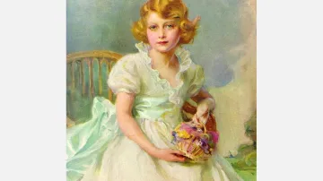První oficiální portrét princezny Alžběty vytvořil anglický malíř s maďarskými kořeny Philip de László v roce 1933