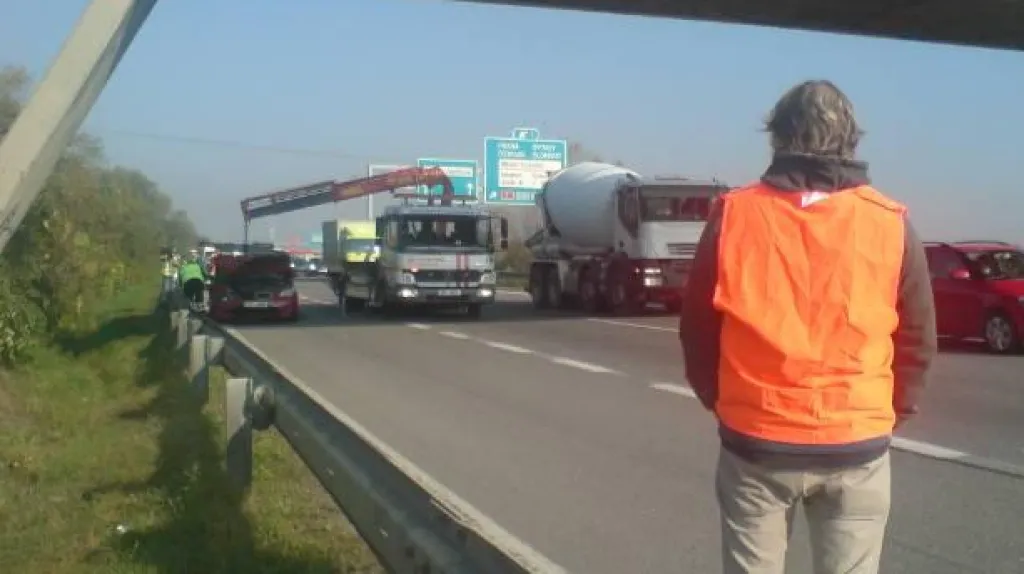 Nehoda na D2 v Brně