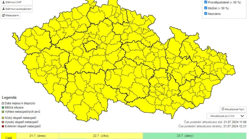 Výstraha meteorologů