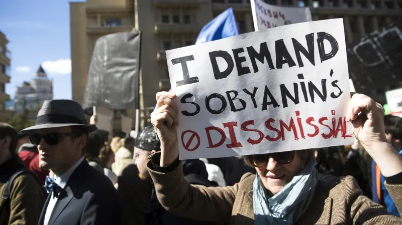 Protest proti boření "chruščovek"