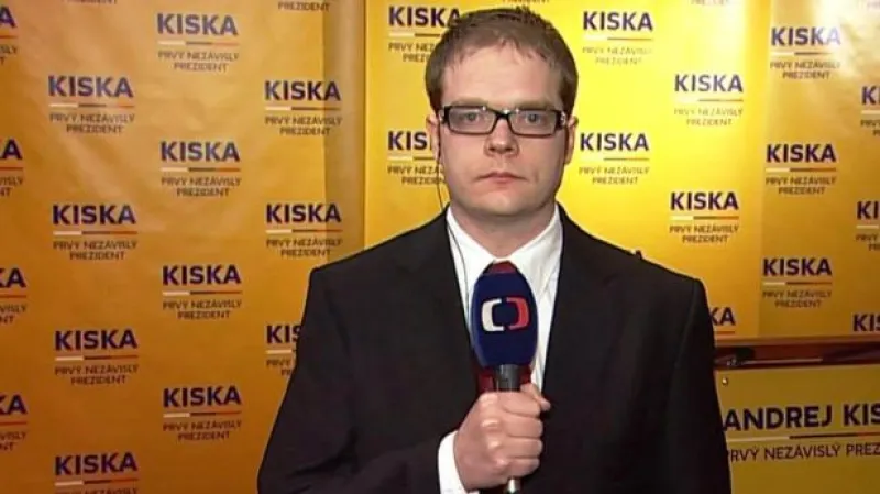 Vstup Lukáše Mathého z Bratislavy po uzavření volebních místností