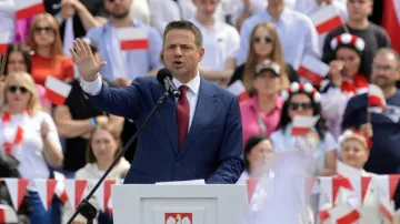 Vládní kandidát na polského prezidenta Rafal Trzaskowski