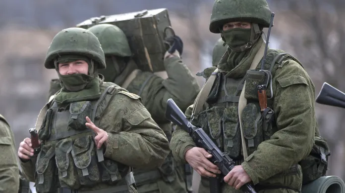 Ruští ozbrojenci na poloostrově Krym