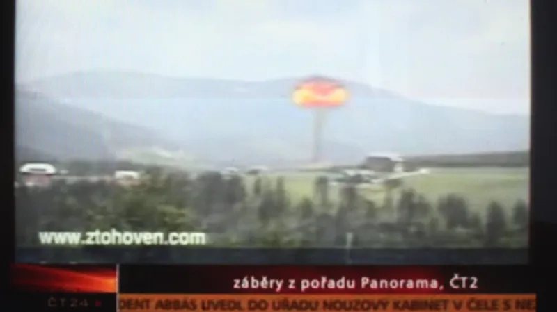 Simulovaný výbuch atomové bomby