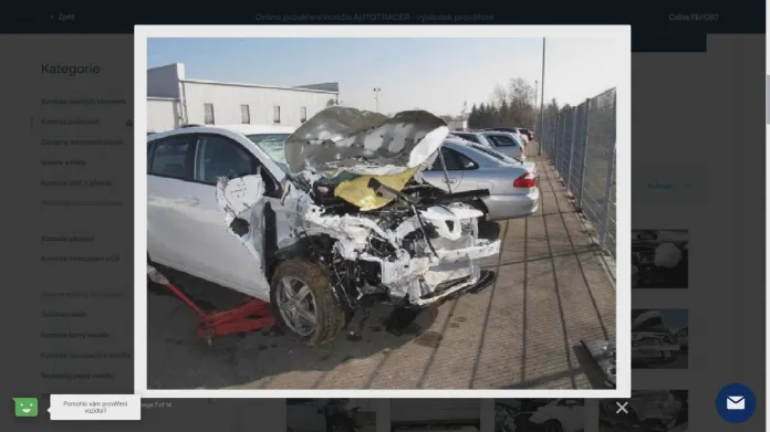 Jak vypadala nehoda u vozu Toyota Verso combi