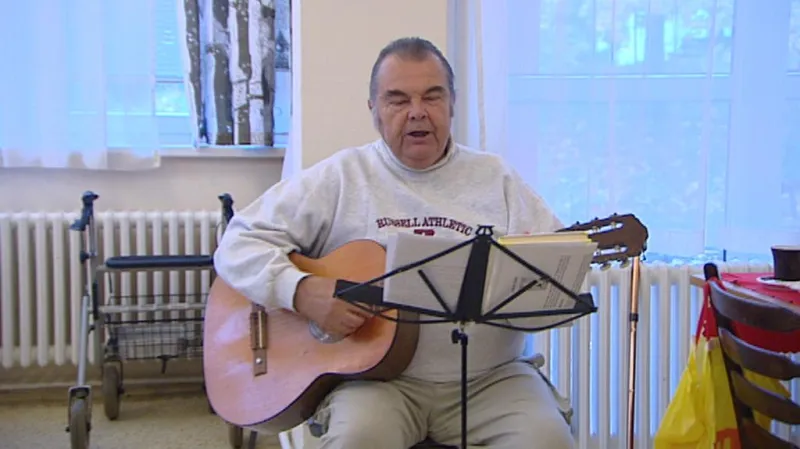 Klient malešického domova pro seniory