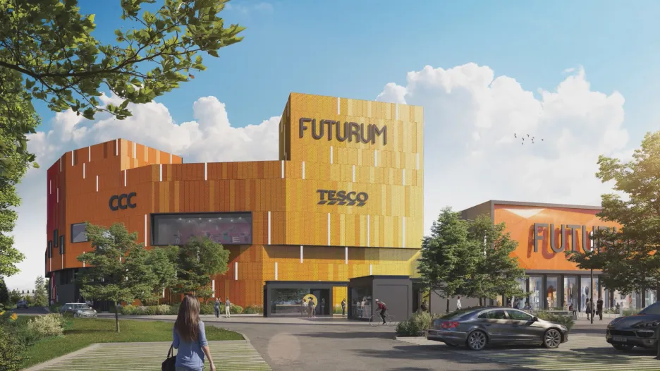 Předběžná vizualizace obchodního centra Futurum