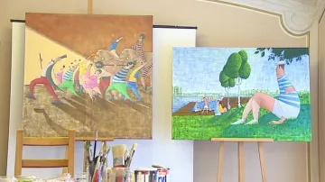 Obrazy postižených umělců, které zamíří do aukce