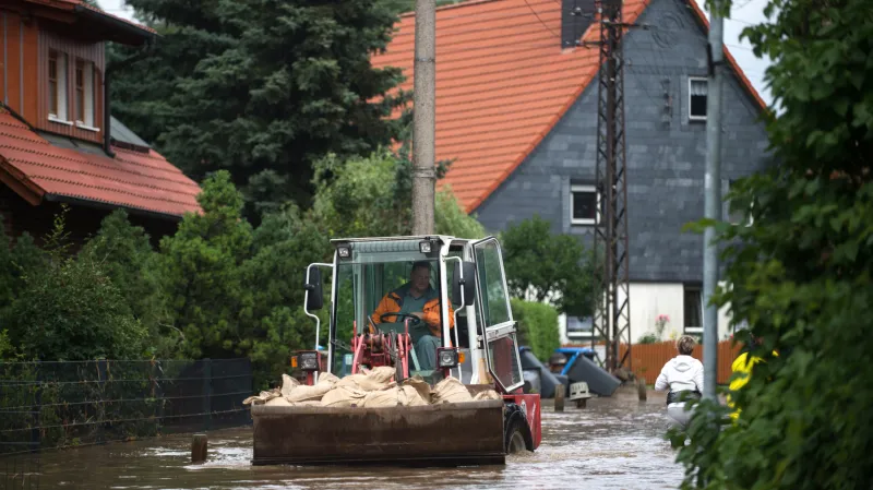 Velká voda v Silstedtu