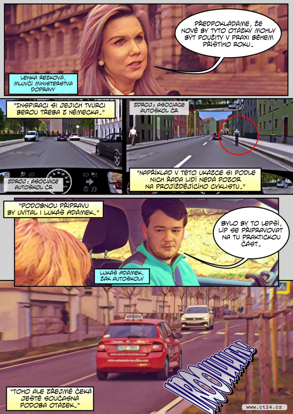 Budoucnost testů v autoškole. Klasické otázky by měly nahradit animace