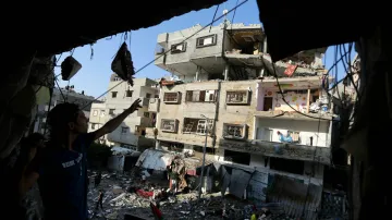 Domy v Pásmu Gazy zničené útoky izraelské armády