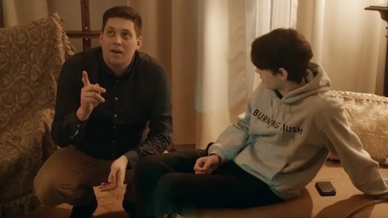 David Vigner s Josefem Trojanem při natáčení filmu Abstinent